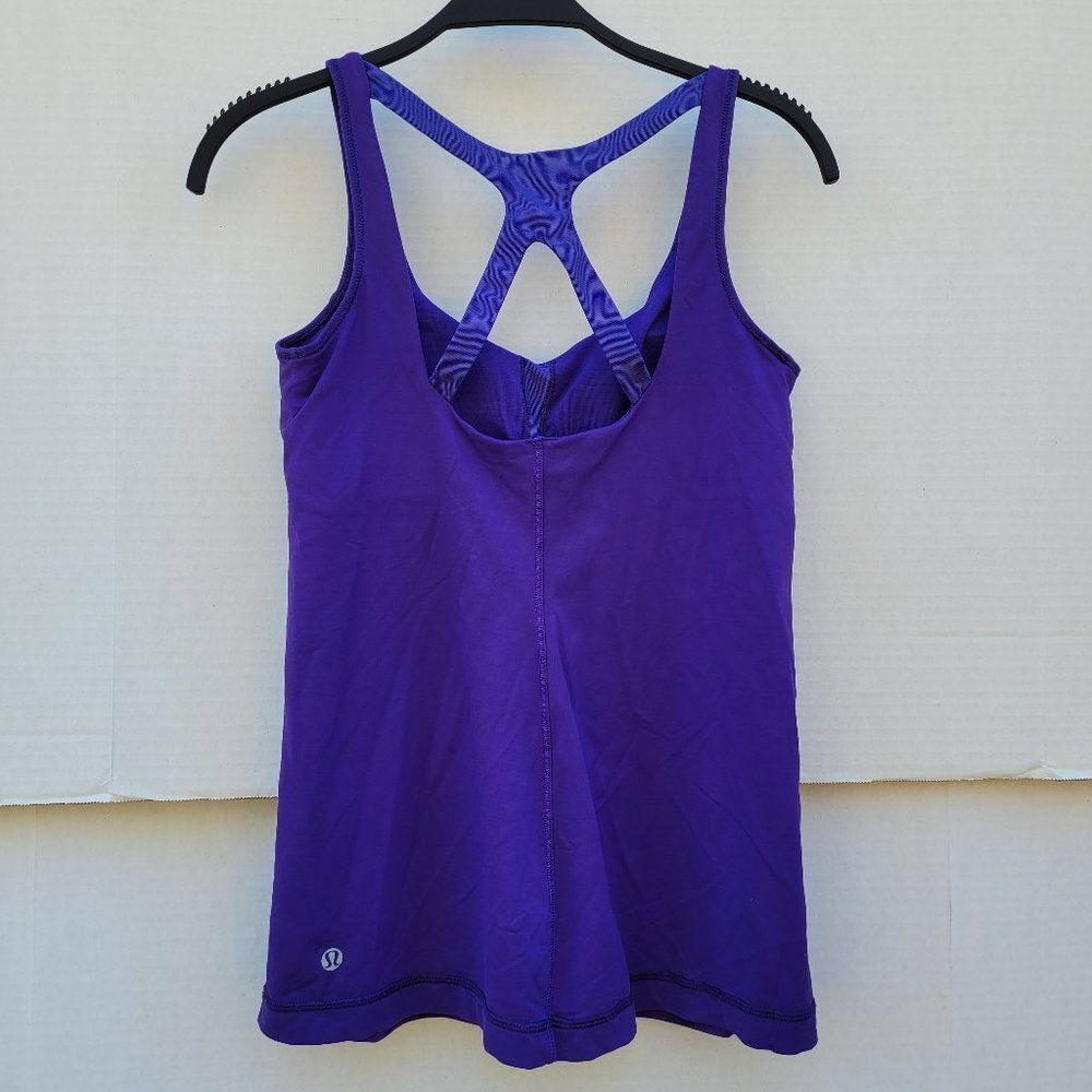 lululemon athletica workout top strappy back  size 8